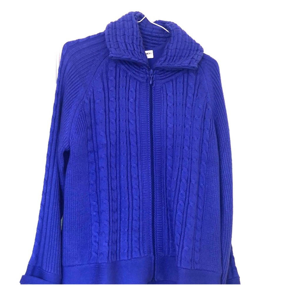 Sweater and short sleeve blouse top set